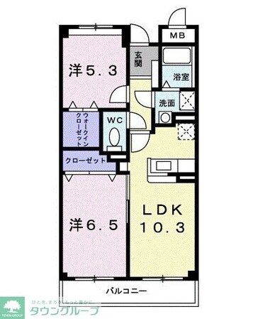 プリムローズの物件間取画像